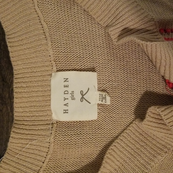 Sweater Duster Western Girls Size 11/12 so amazing!! FRINGED AND AMAZING - Picture 2 of 3